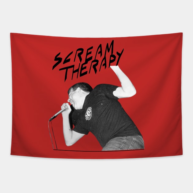 Scream Therapy Podcast Screamer transparent design Tapestry by chalywinged