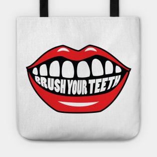 Brush Your Teeth Mouth Tote