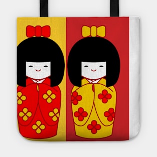 Kokeshis Mother and daughter - Mothers Day Tote