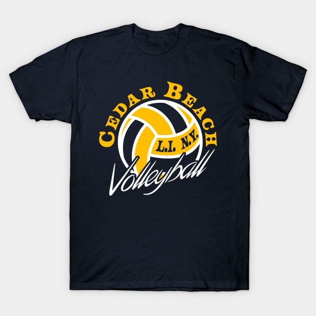 Cedar Beach Volleyball - Long Island - T-Shirt | TeePublic