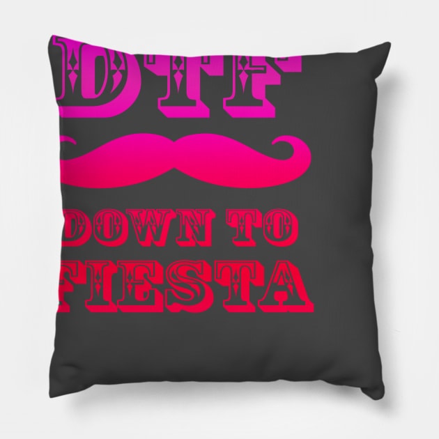 Down to Fiesta Pillow by MartinAes