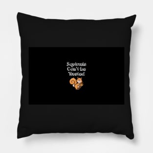 Squirrels cant be trusted pet bandana Pillow