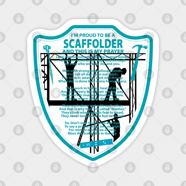 Scaffolder's Prayer Magnet by Scaffoldmob