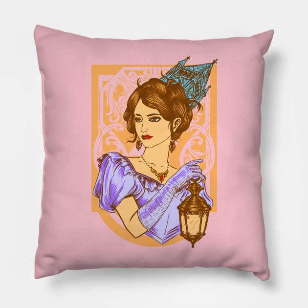 The Victorian Lady Pillow by iwansulis