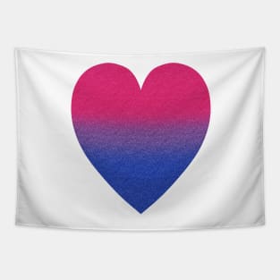 Gradient Bisexual Pride Heart Tapestry