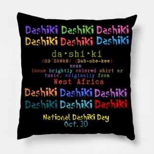 National Dashiki Day Pillow