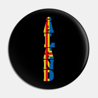 Åland Typography Pin