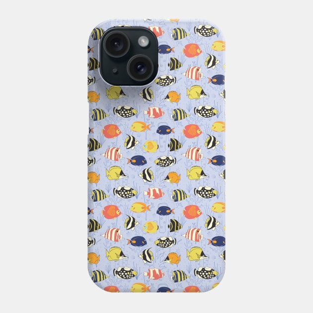 Tropical coral reef fish Phone Case by Sandra Hutter Designs