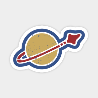 Classic Spaceman distressed Magnet