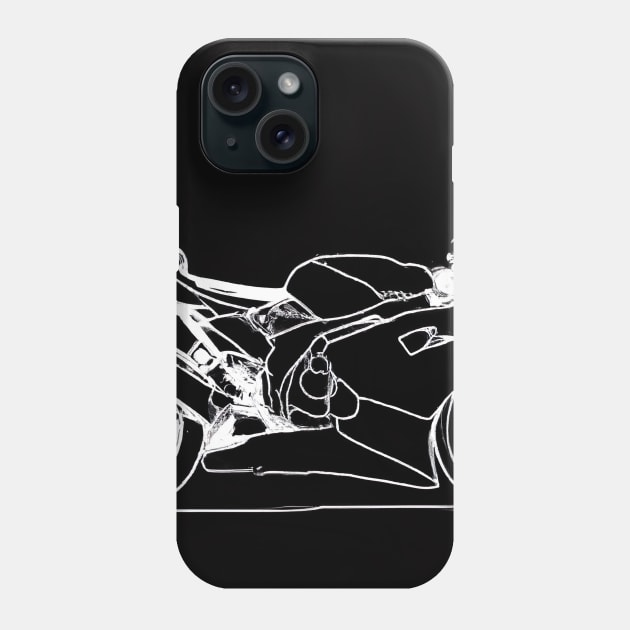 Outline Motorcycle Phone Case by maxcode