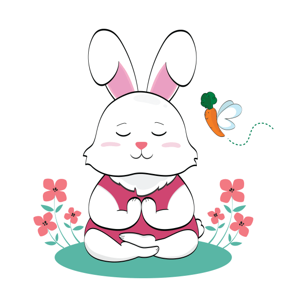 Bunny Yoga by Anicue