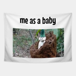 me as a baby tiktok meme t-shirt Tapestry