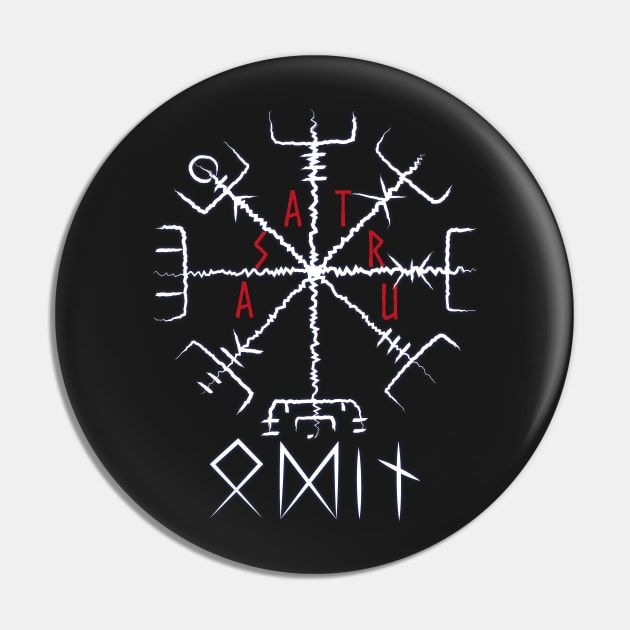 Vikings Norse Mythology Compass Pagan Asatru Magical Rune Pin by vikki182@hotmail.co.uk