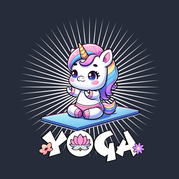Cute Yoga Unicorn 🦄 🧘🏼‍♀️ by Pink & Pretty