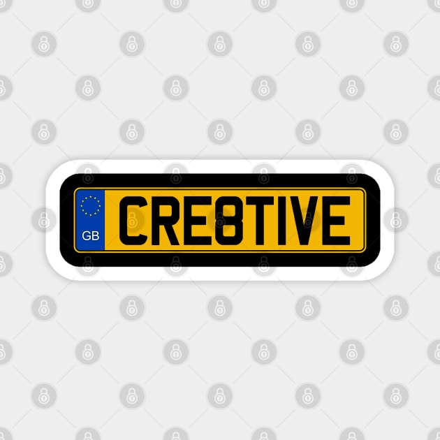 CRE8TIVE Plate Magnet by CreativePhil