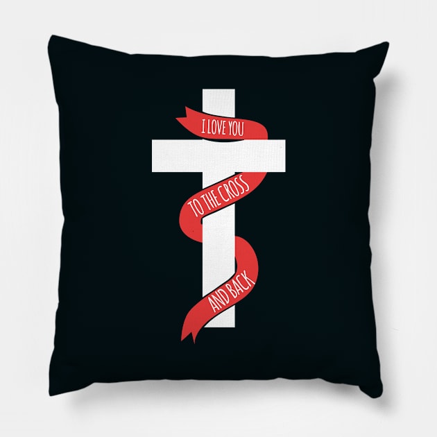 I Bear Your Cross Pillow by Tenh