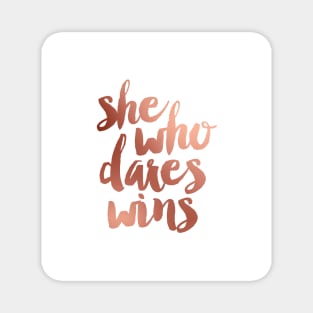 She Who Dares Wins Magnet