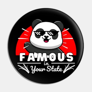 Famous in your state - Panda Pin