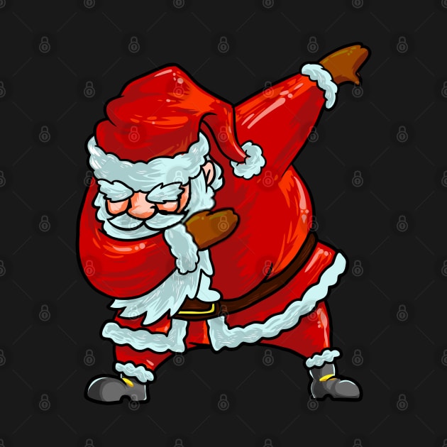 Dabbing Santa Christmas by AdeShirts