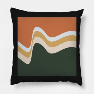 Retro waves Pillow