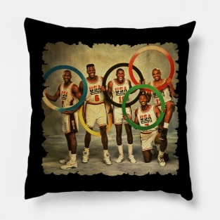 vintage dream team posse Pillow