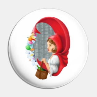 Sweet Little Red Riding Hood Pin