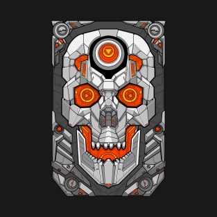 Mecha skull card T-Shirt