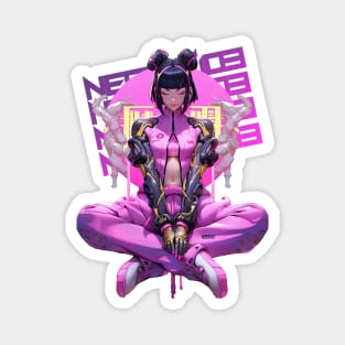 YOGA GIRL - HEART CHAKRA - INNER PEACE - SCORPIO | Anime Clothes Manga Apparel Pop Art Illustration | PROUD OTAKU Magnet