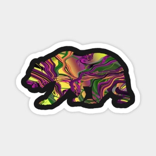 Free Flowing Bear Magnet