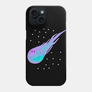 Meowteor funny cat in space Phone Case