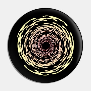 Whirlpool fireball mandala Pin