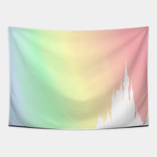 Pastel Magic Castle Tapestry