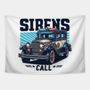 Police Car Tapestry