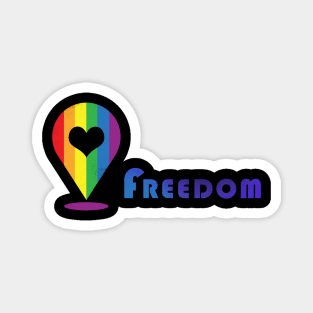 LGBT freedom Magnet