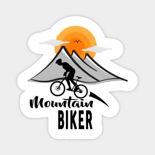Mountain Biker Magnet