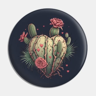 cactus heart Pin