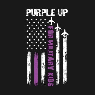 Purple Up For Military Kids Military Child Month T-Shirt