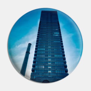 Blue Sky & Skyscraper Pin