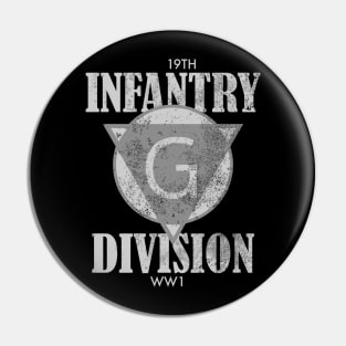 19th Infantry Division (distressed) Pin