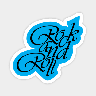 Rock And Roll Text Magnet