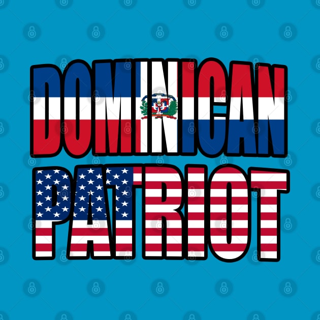 Dominican American Patriot Pride Heritage Flag Gift by Just Rep It!!