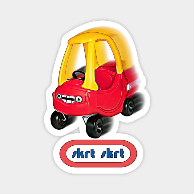 Skrt Skrt Wagon Magnet by justnclrk