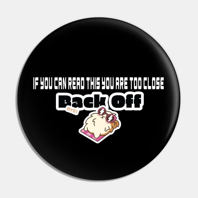 Back Off Mask Pin by FB Designz