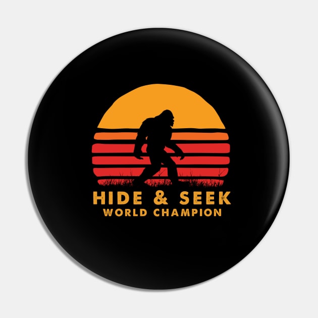 Bigfoot Hide and Seek World champion Pin by JameMalbie