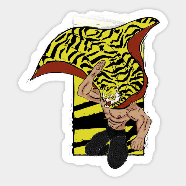 Get Wallpaper Tiger Mask Tigermask Sticker Teepublic For Android Free