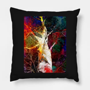 Birch Tree in Color Pillow