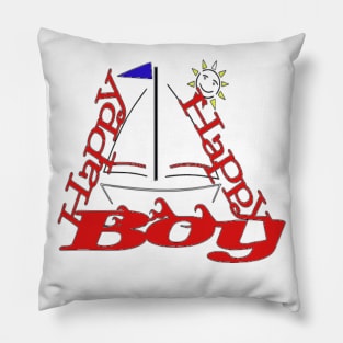 Happy Boy T-shirt design Pillow