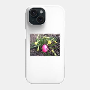 Easter egg in the flowerbed Phone Case