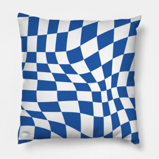 Brighton Distorted Checkered Pattern Pillow