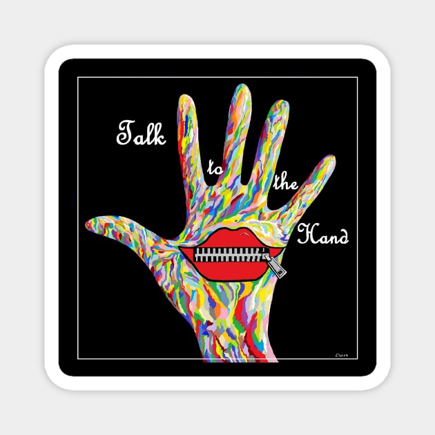 ASL Talk to the Hand Magnet by EloiseART